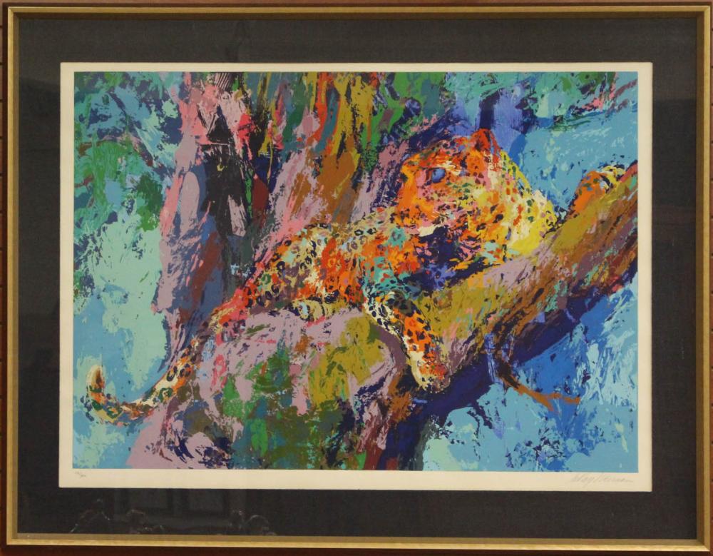 Appraisal: LEROY NEIMAN New York born serigraph Leopard Pencil signed lower