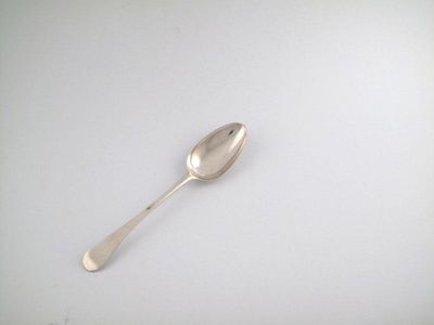 Appraisal: James Cornfute a silver old English pattern silver tablespoon circa