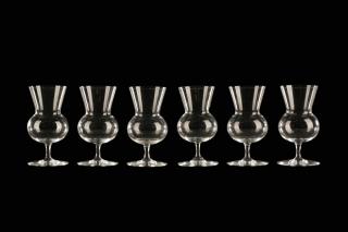 Appraisal: Set of Baccarat Thistles Pattern Brandy Glasses Baccarat French founded