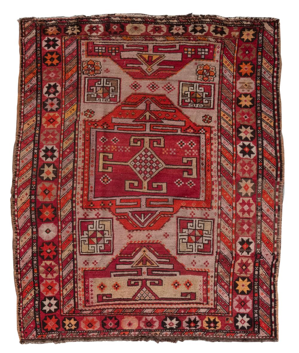 Appraisal: TURKISH RUG X FIRST HALF OF THE TH CENTURYTURKISH RUG