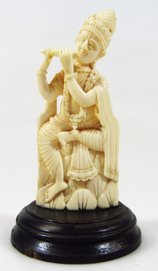 Appraisal: A late th early thC Indian ivory figure of a