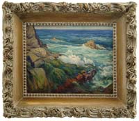 Appraisal: O VICTOR HUMANN American - MONHEGAN ISLAND MAINE Oil on