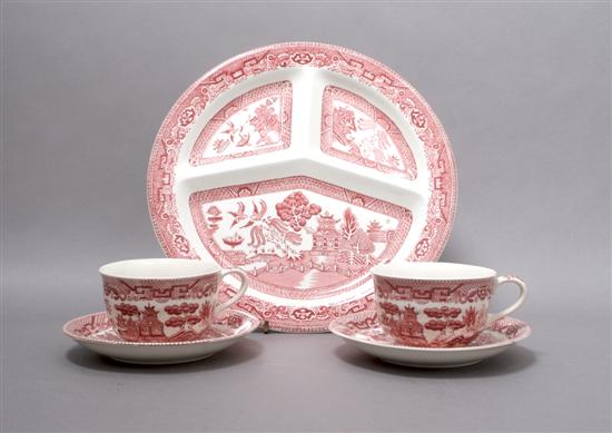 Appraisal: A Partial Set of English Transfer Printed Dinnerware Diameter of