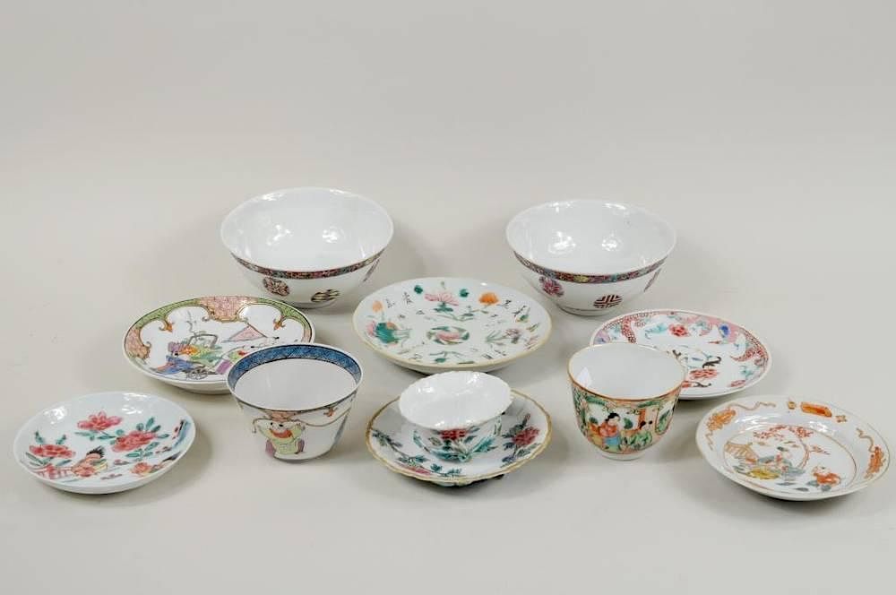 Appraisal: Group Small Chinese Porcelain Wares Group small Chinese porcelain wares