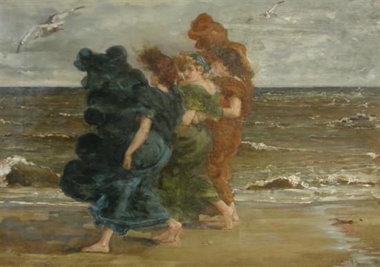 Appraisal: Edward Matthew Hale - 'Wind' signed and dated titled on