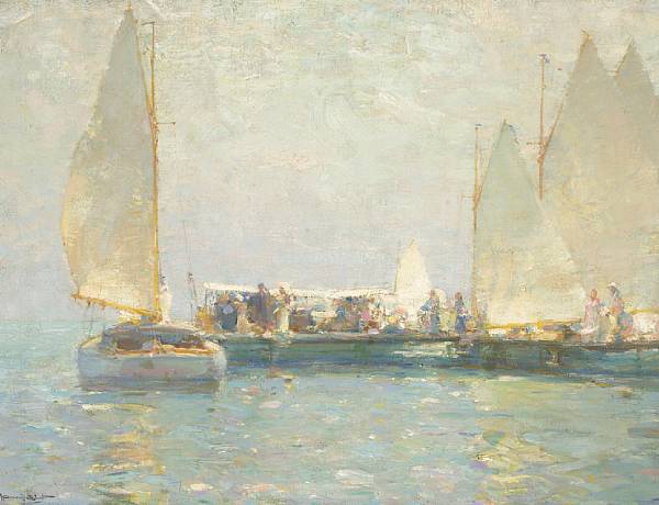 Appraisal: n a Walter Granville-Smith - Summer Sailing signed 'Walter Granville-Smith'