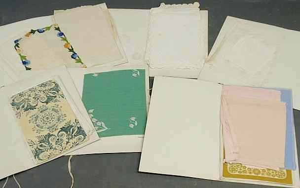 Appraisal: Group of table linens napkin and placemat sets preserved in