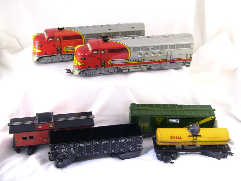 Appraisal: Marx Sante Fe Train Set Diesel type electrical train set