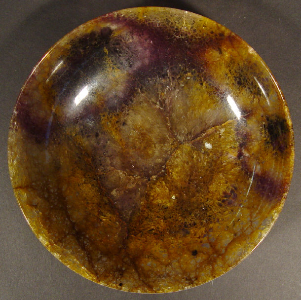 Appraisal: th Century circular blue john dish cm diameter