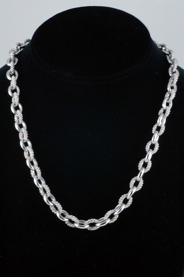 Appraisal: Judith Ripka JRTwo cable chain necklace in marked sterling silver