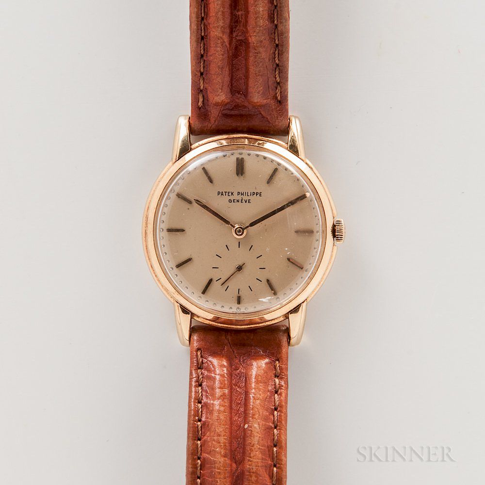 Appraisal: Patek Philippe Co Reference kt Gold Calatrava Wristwatch Patek Philippe