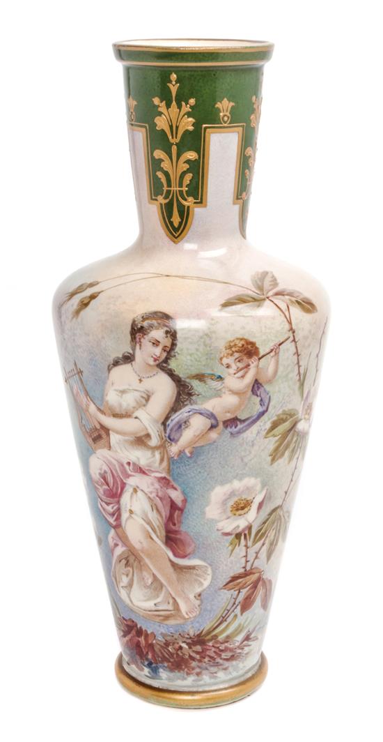 Appraisal: Sale Lot A Sevres Style Porcelain Vase of tapering form