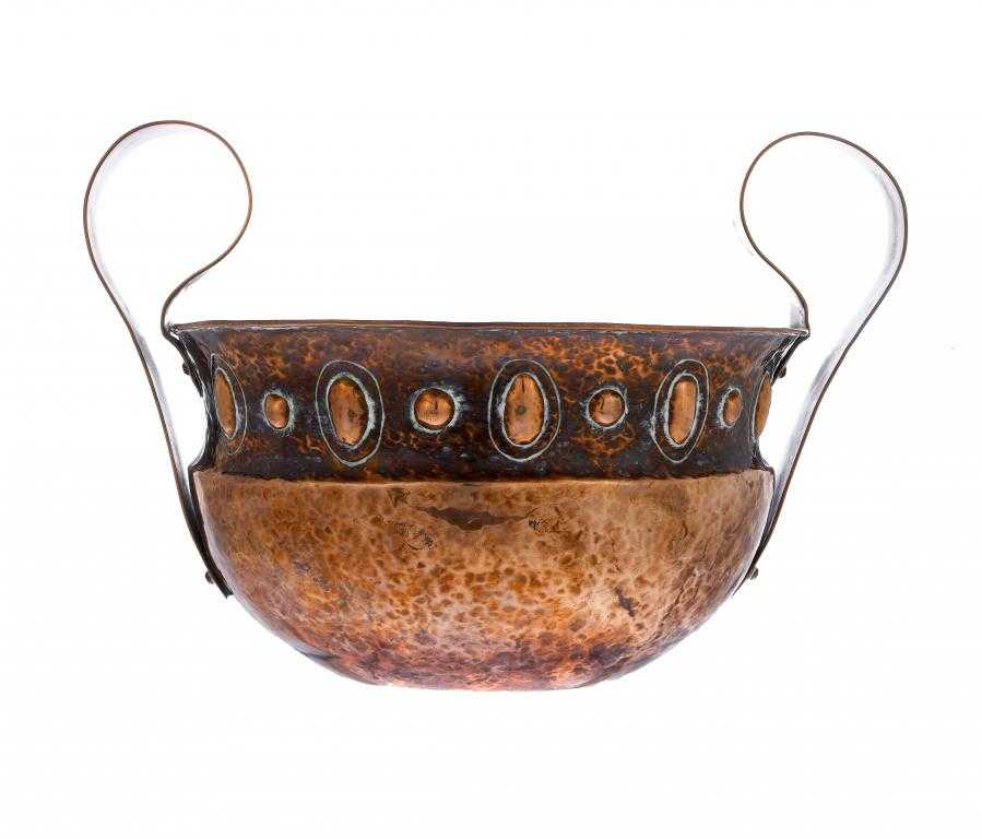 Appraisal: AN ARTS CRAFTS BEATEN COPPER BOWL BY WILLIAM HENRY MAWSON