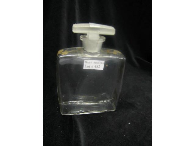 Appraisal: Deco Perfume Bottle frosted stopper