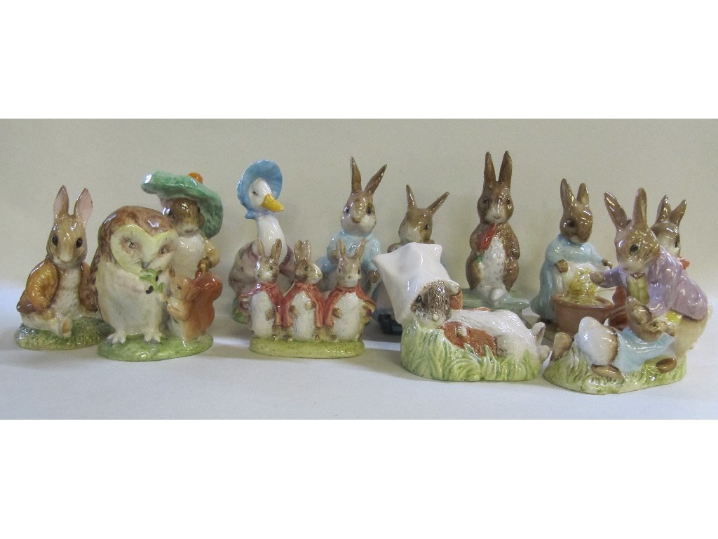 Appraisal: Eleven Beswick and one Royal Albert Beatrix Potter figures assorted