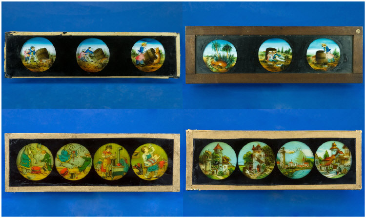 Appraisal: Magic Lantern slides in total Victorian