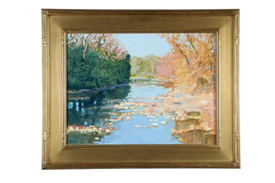 Appraisal: OLENTANGY RIVER BY MICHAEL MCEWAN OHIO Oil on canvas unsigned