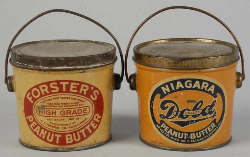 Appraisal: Lot of Peanut Butter Cans Description Includes Niagara Dole and