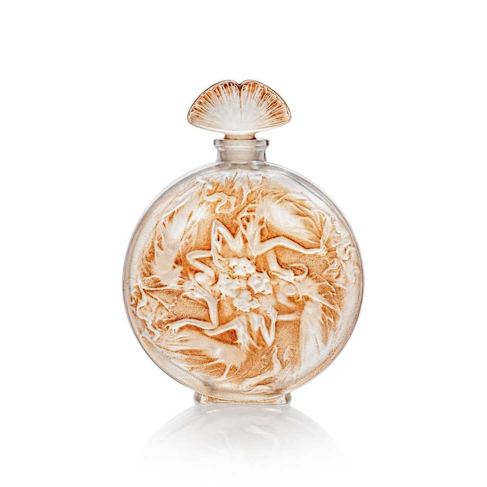 Appraisal: REN LALIQUE FRENCH - ROSACE FIGURINES SCENT BOTTLE NO designed