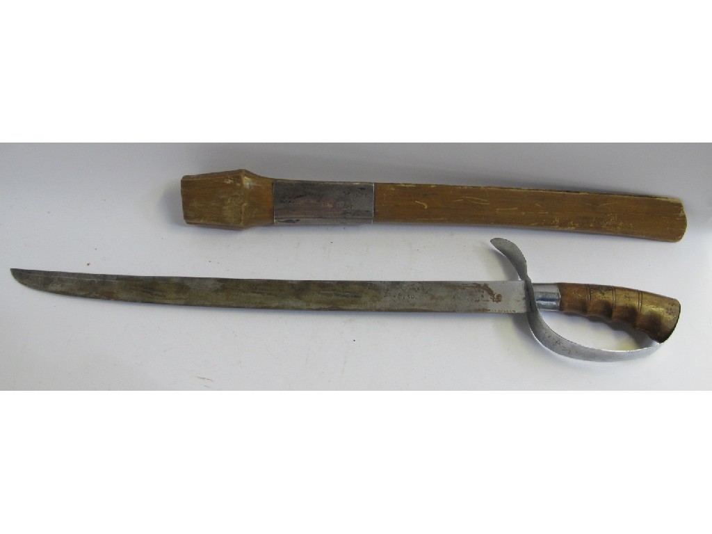 Appraisal: Malay sword presented to Lt Col D G Gebb by