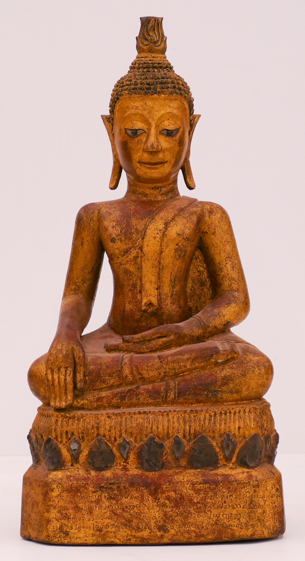 Appraisal: Thai th th Cent Gilt Wood Buddha ''x '' A