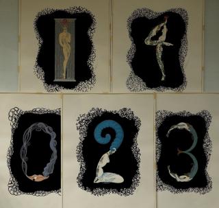 Appraisal: Erte Russian - - ''Numbers - ''- silkscreens in colors