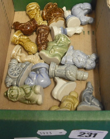 Appraisal: Collection of Wade Whimsies comprising Elephant Elf Horse Seal bear