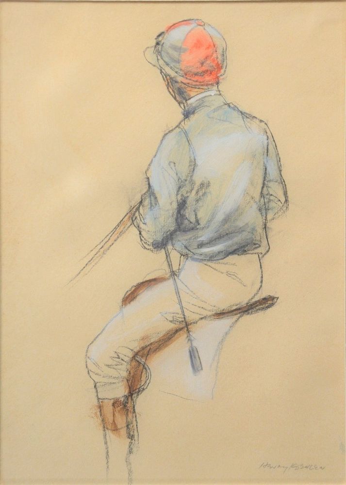 Appraisal: Henry Hoehler American - Jockey Up Rear oil on paper