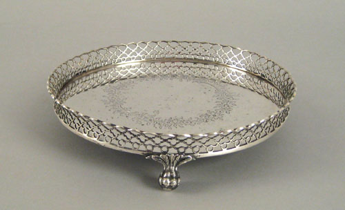 Appraisal: Boston Massachusetts silver salver ca by Lows Ball Co with