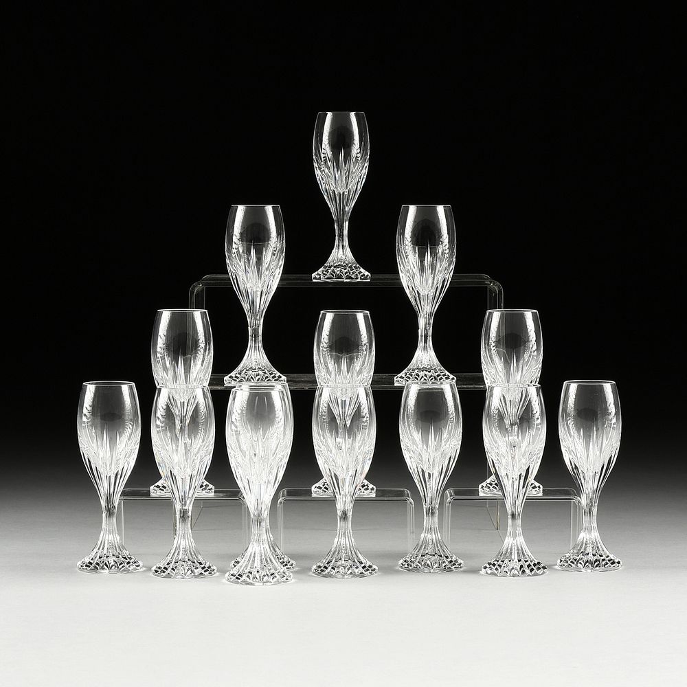 Appraisal: A SET OF FOURTEEN BACCARAT MASSENA CORDIAL GLASSES FRENCH MODERN