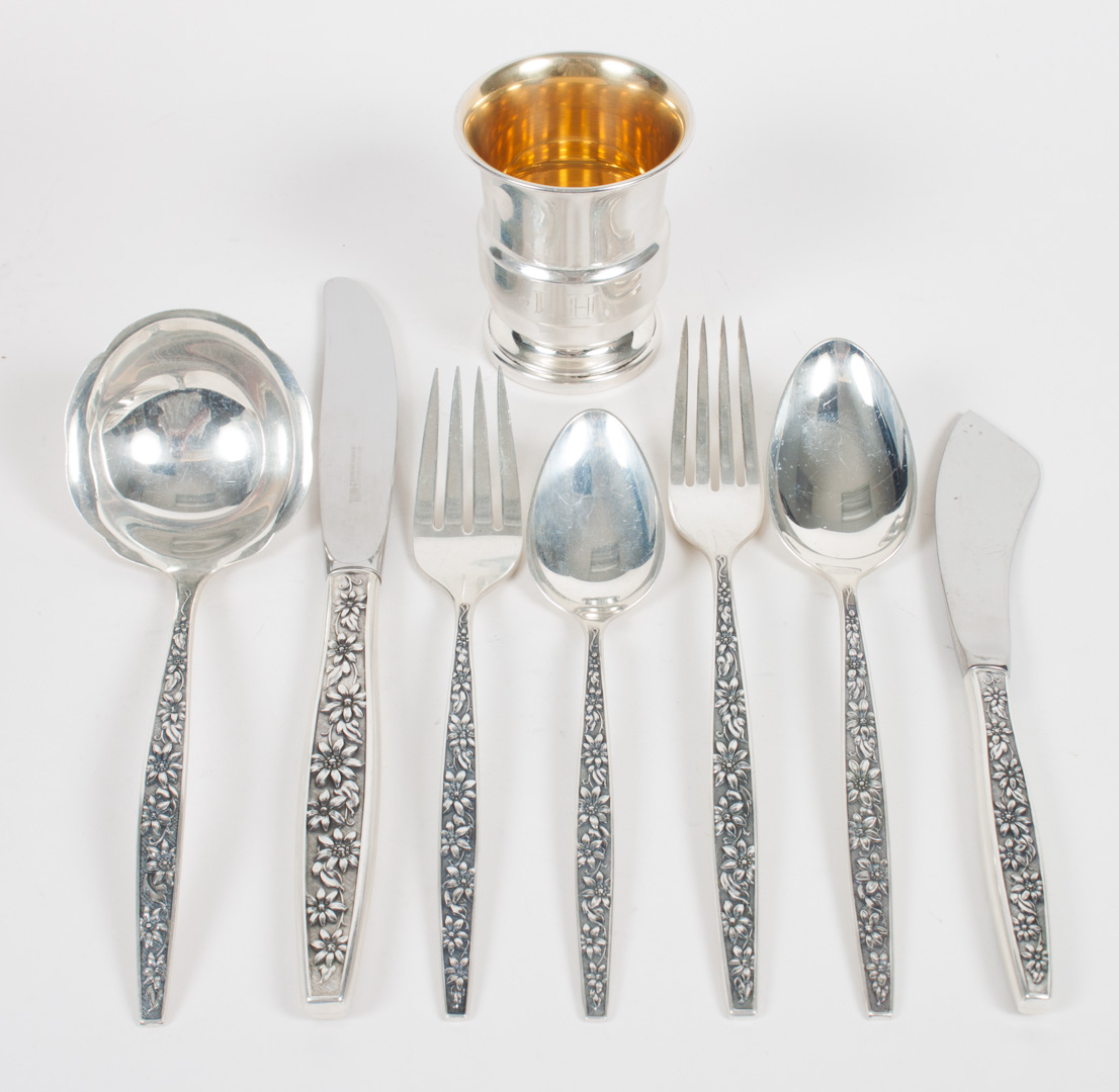 Appraisal: Towle Meadow Song sterling silver flatware set pieces including knives