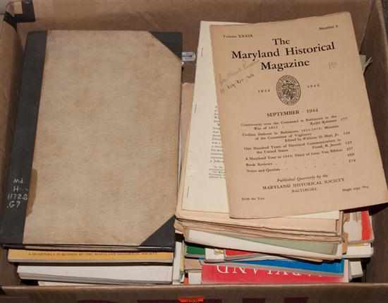 Appraisal: Assortment of loose issues of the Maryland Historical Magazine Estimate