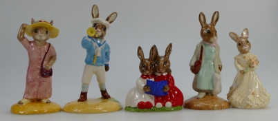 Appraisal: A collection of Royal Doulton Bunnykins figures to include Sightseer