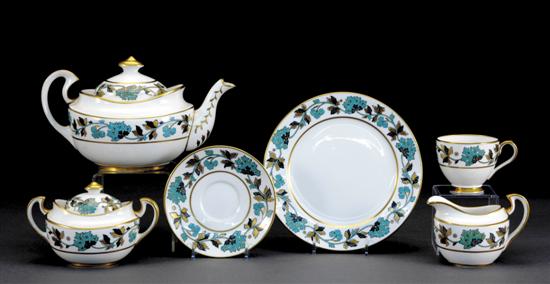 Appraisal: Copeland tea service retailed by Tiffany Co Richmond pattern comprising