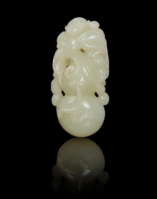 Appraisal: Sale Lot A Celadon Jade Toggle of a pale celadon