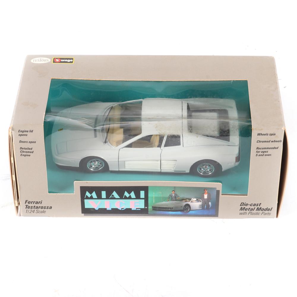 Appraisal: MIAMI VICE FERRARI TESTAROSSA SCALE DIECAST CARMiami Vice Ferrari Testarossa