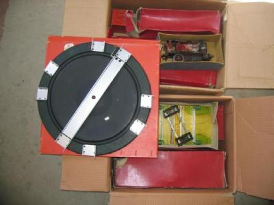 Appraisal: A small quantity of Hornby clockwork track and Hornby transformer