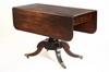 Appraisal: DINING TABLE - Circa - mahogany pedestal base drop leaf