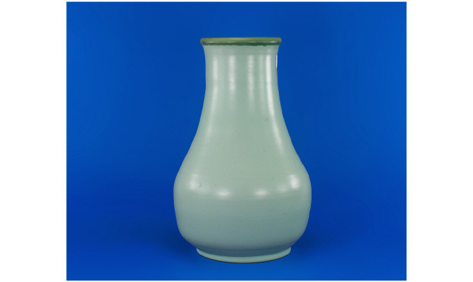 Appraisal: Denby Studio Chimney Shaped Vase Pale green with marks to