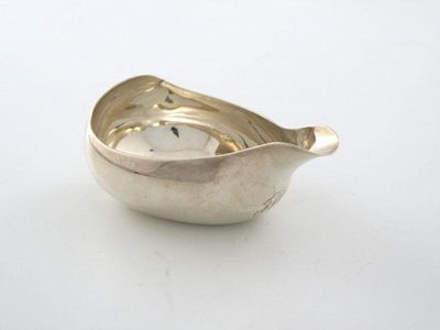 Appraisal: A George III silver pap boat of plain oval form