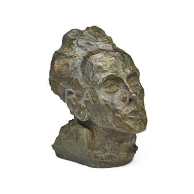 Appraisal: Egon Schiele Austrian - Selbstbidnis ca Bronze Signed dated and