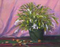 Appraisal: Judith Fulmer American Comtemporary Christmas Cactus Oil on canvas signed