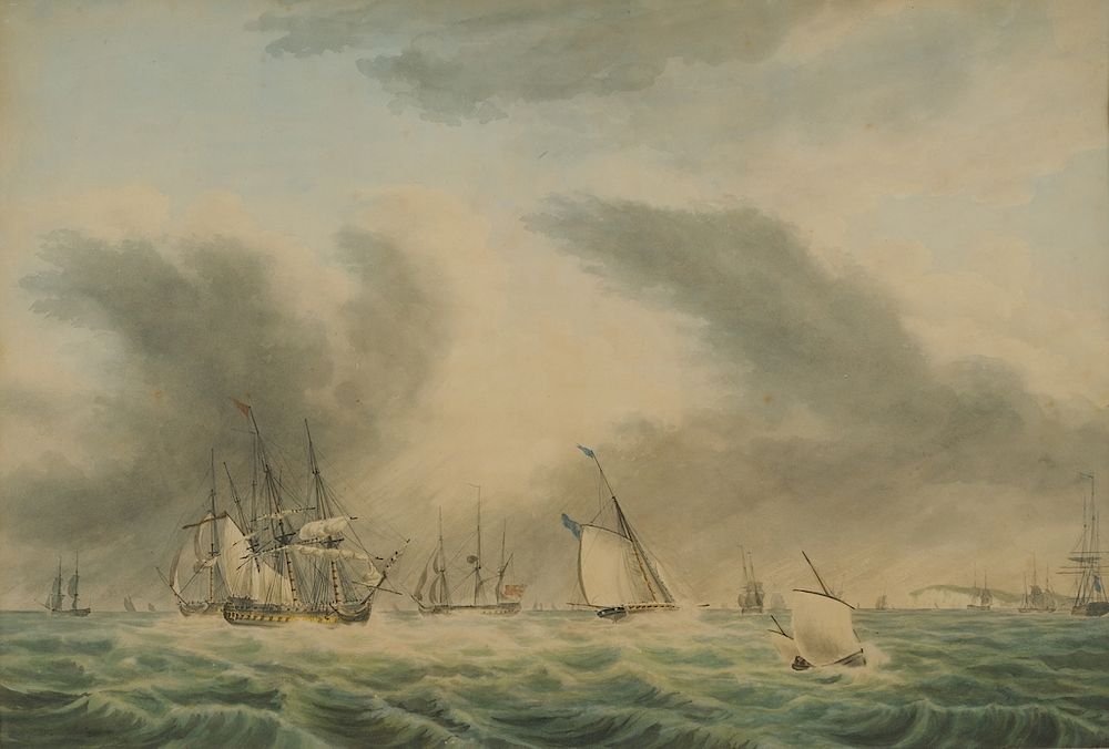 Appraisal: LIEUTENANT THOMAS YATES - Royal Navy Frigates and a Cutter