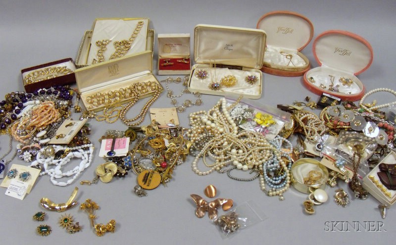 Appraisal: Two Bags of Costume Jewelry makers include Van Dell Lonnie