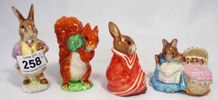 Appraisal: Beswick Beatrix Potter Figures Mr Benjamin Bunny Squirrel Nutkin Hunca