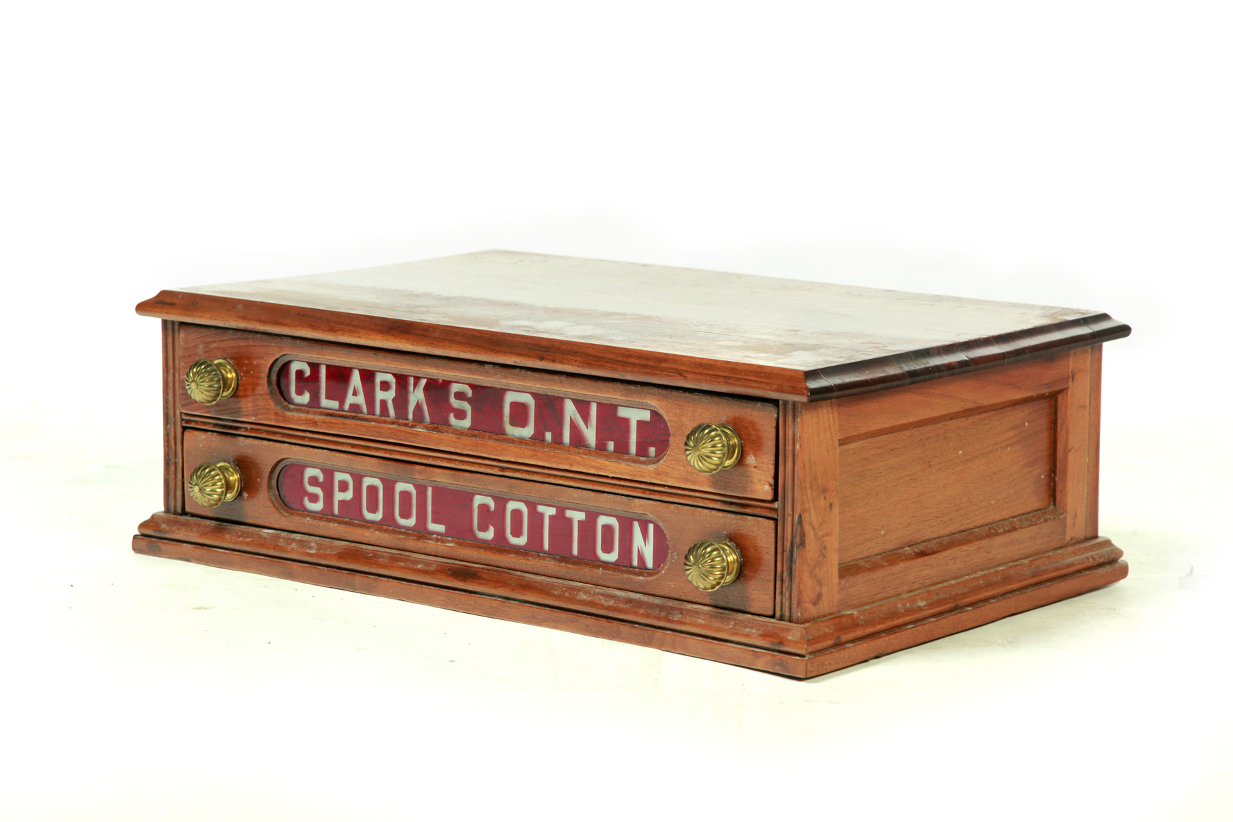 Appraisal: TWO-DRAWER CLARKS O N T SPOOL CABINET American th quarter-