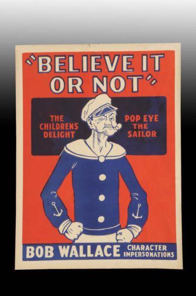 Appraisal: Paper Ripley's Believe It or Not Poster Description Circa Original