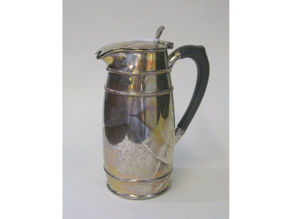 Appraisal: Silver lidded jug Sheffield