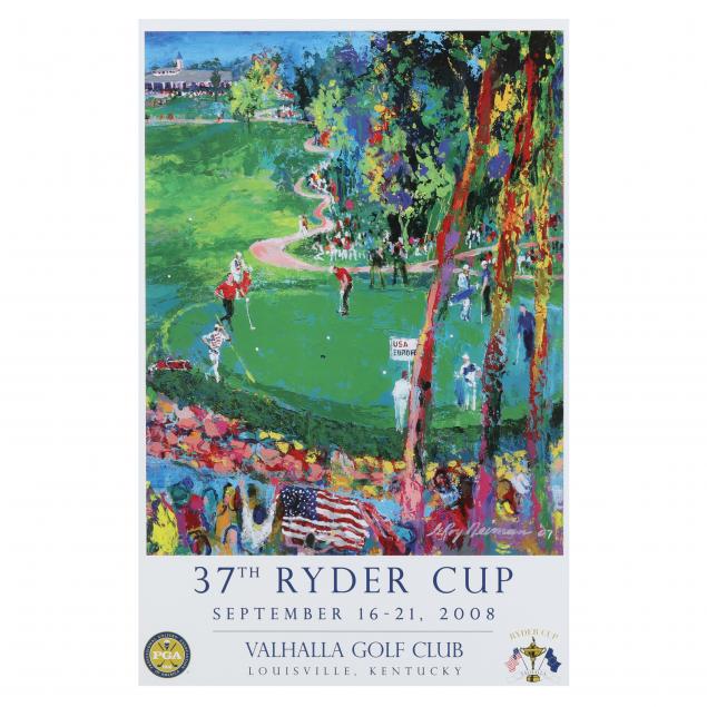 Appraisal: TH RYDER CUP POSTER Artwork by Leroy Neiman this poster