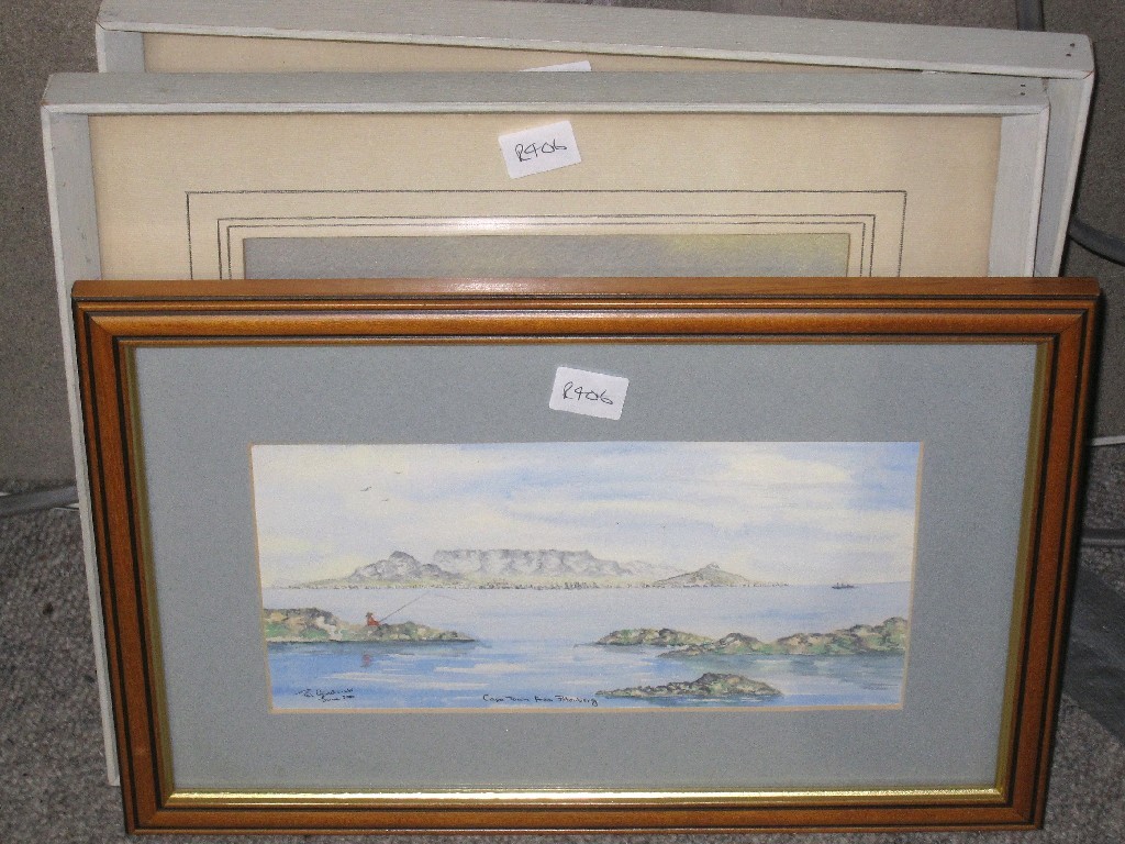 Appraisal: DEREK LEE Pair of watercolours both signed and one other